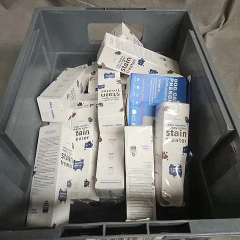 TOTE OF APPROX. 10 ASSORTED STAIN REMOVER AND FISH BAIT 