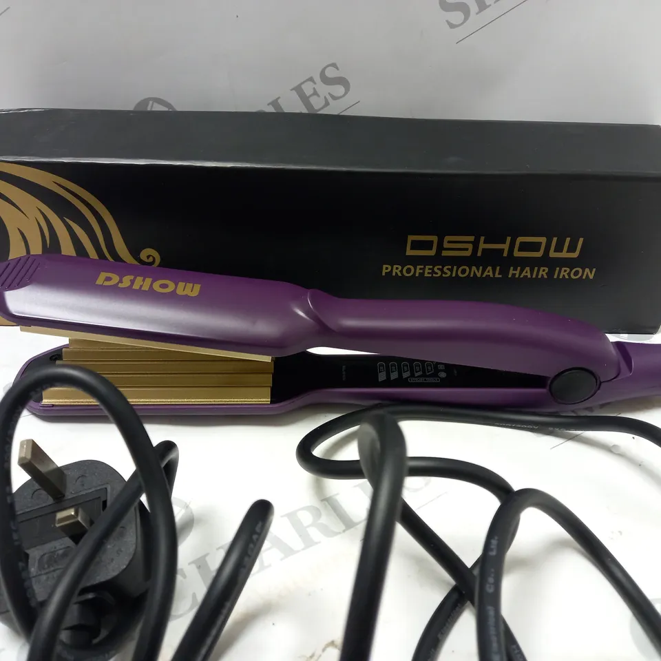 BOXED DSHOW PROFESSIONAL HAIR IRON CRIMPING TOOL 