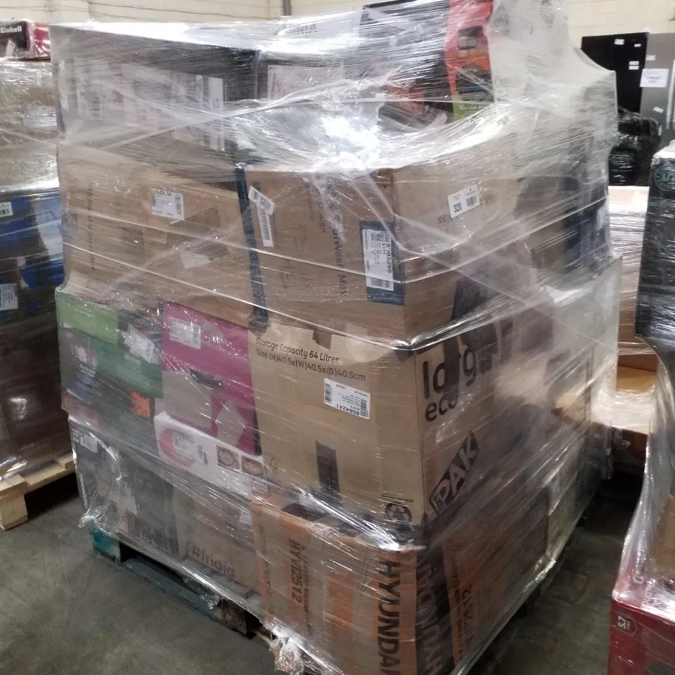 PALLET OF APPROXIMATELY 25 UNPROCESSED RAW RETURN HOUSEHOLD AND ELECTRICAL GOODS TO INCLUDE;