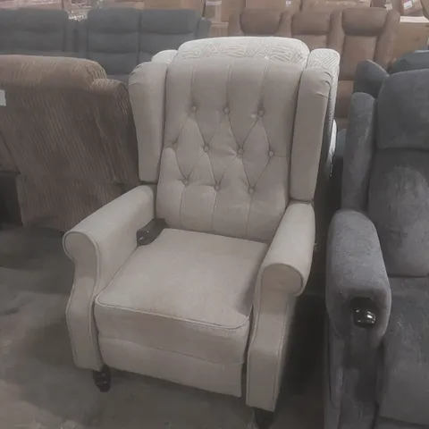 DESIGNER FABRIC UPHOLSTERED CHAIR