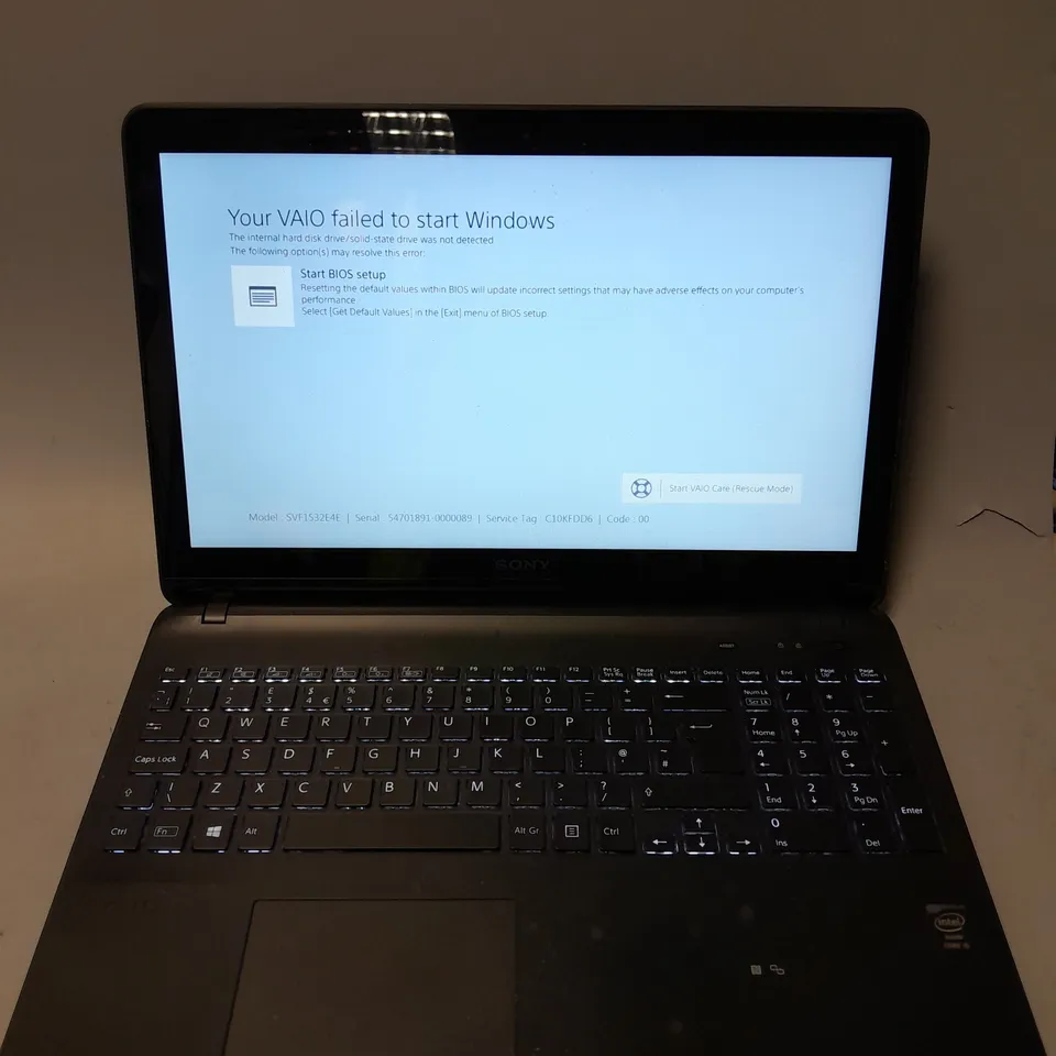 SONY SVF1532E4E 15 INCH I5-4200U 1.60GHZ