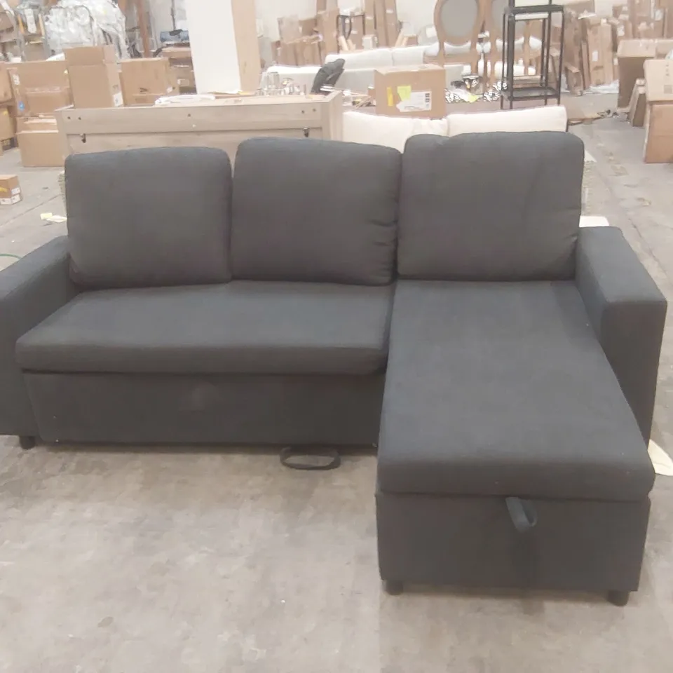 QUALITY DESIGNER 227CM L-SHAPED PULL OUT SOFA BED