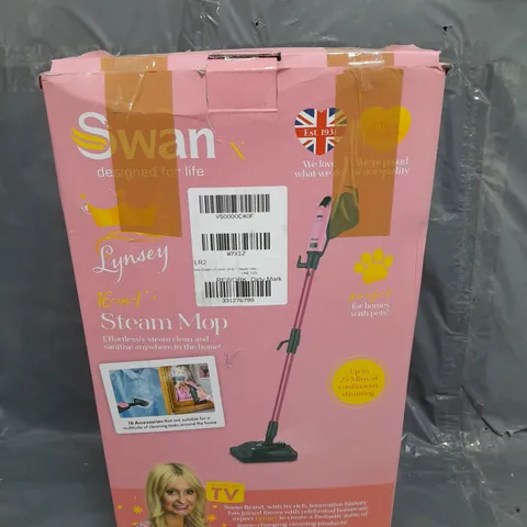 BOXED SWAN LYNSEY BRANDED STEAM MOP 