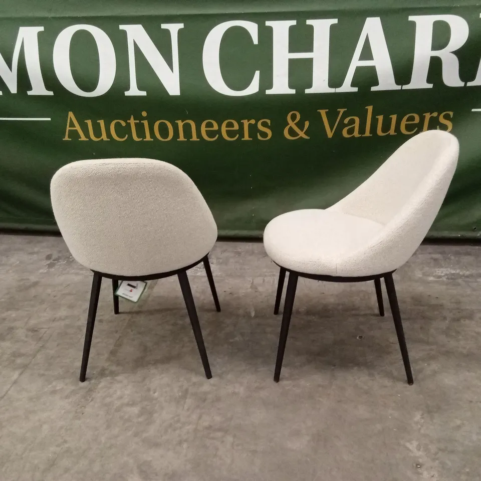 SET OF 2 DESIGNER DINING CHAIRS