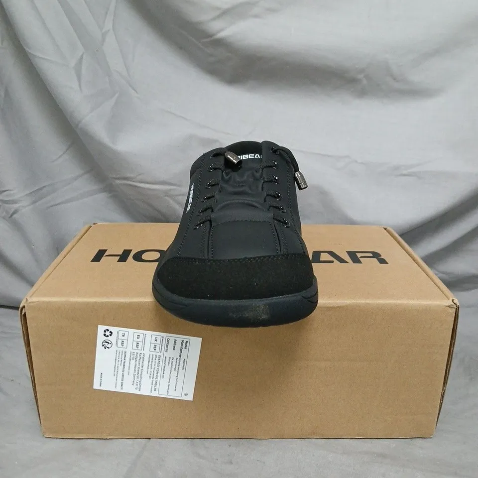 HOBIBEAR BLACK CASUAL TRAINERS - SIZE EU 39