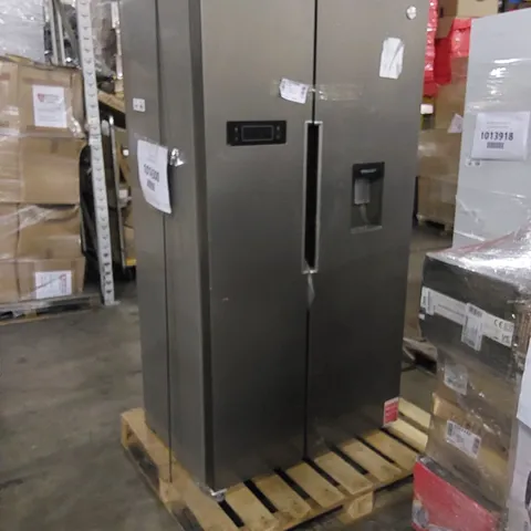 HOOVER FREESTANDING AMERICAN FRIDGE 521L STAINLESS STEEL