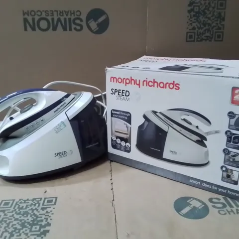 BOXED MORPHY RICHARDS SPEED STEAM 333202 STEAM GENERATOR IRON - PURPLE