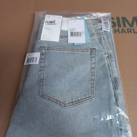 UK 28 WOMEN'S DENIM JEANS – FLARE STYLE, LIGHT BLUE
