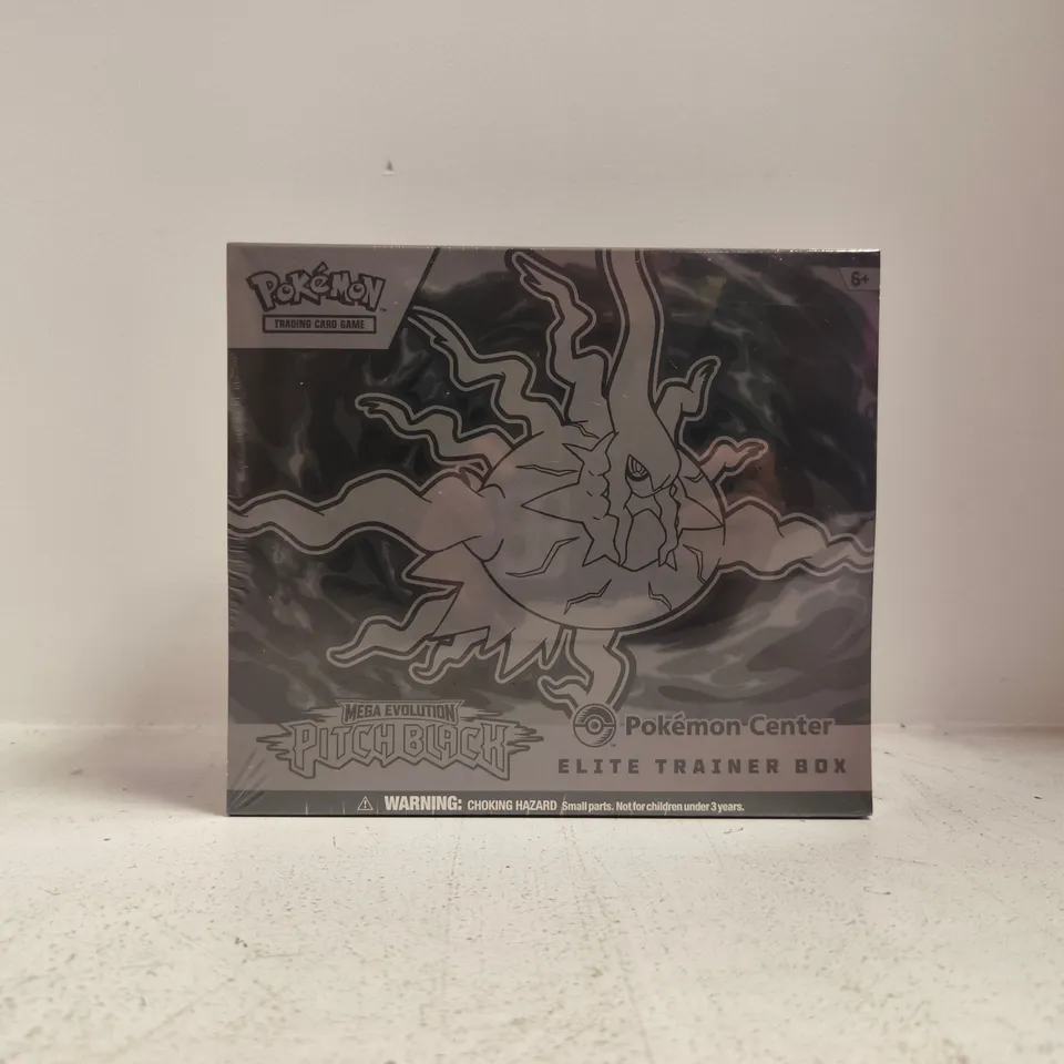 POKÉMON TRADING CARD GAME MEGA EVOLUTION PITCH BLACK ELITE TRAINER BOX – SEALED