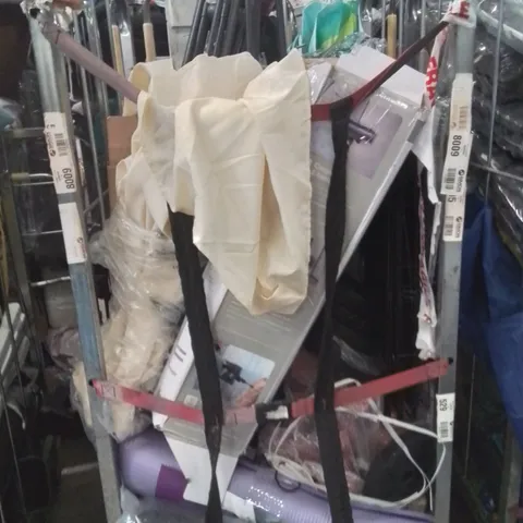 CAGE OF ASSORTED HOUSEHOLD GOODS AND PRODUCTS TO INCLUDE;VACUUM CLEANER,DOG CAGE,BIKE HELMET 