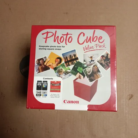 CANON PHOTO CUBE VALUE PACK – 40 SHEETS PHOTO PAPER PLUS GLOSSY II (PP-201), 540 BLACK CARTRIDGE, 541 COLOR CARTRIDGE, BOXED