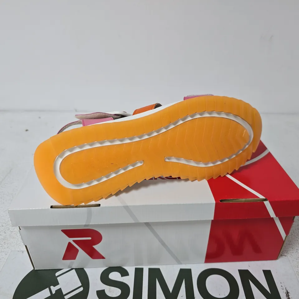 RIEKER PINK SANDALS SIZE UK 7.5 BOXED