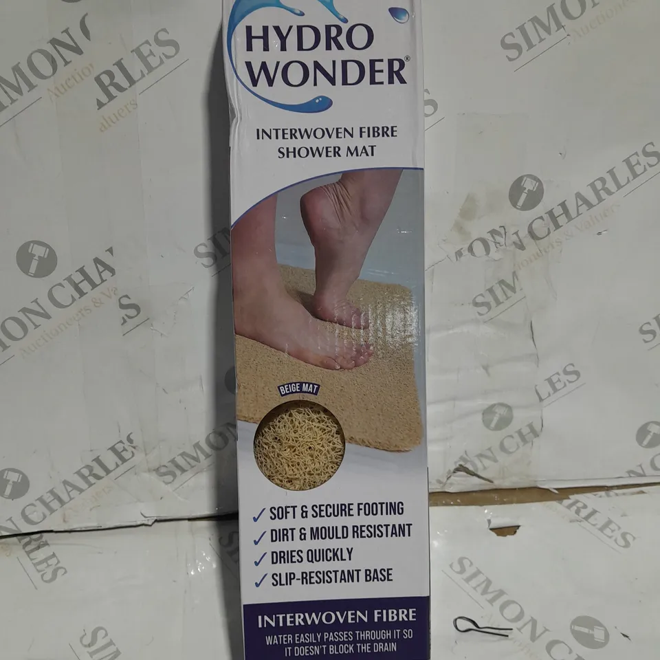 BOXED HYDRO WONDER INTERWOVEN FIBER SHOWER MAT