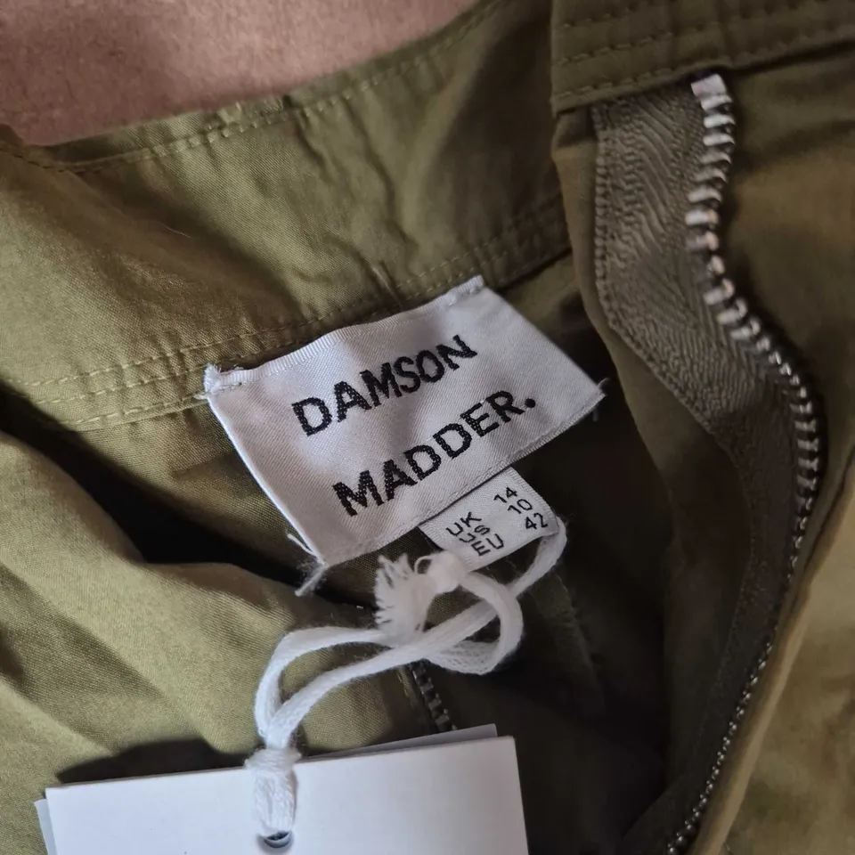 DAMSON MADDER JADEY CULOTTES IN OLIVE - SIZE 14