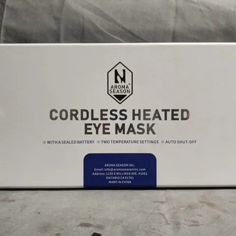 BOXED AROMA SEASON CORDLESS HEATED EYE MASK – AM-HE720