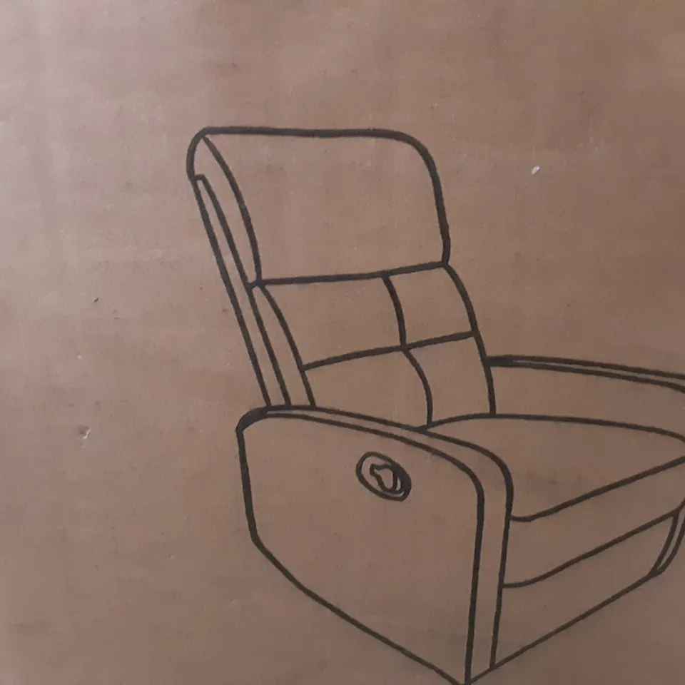 BOXED SUAI  FAUX LEATHER MANUAL RECLINER UPHOLSTERED IN WHITE