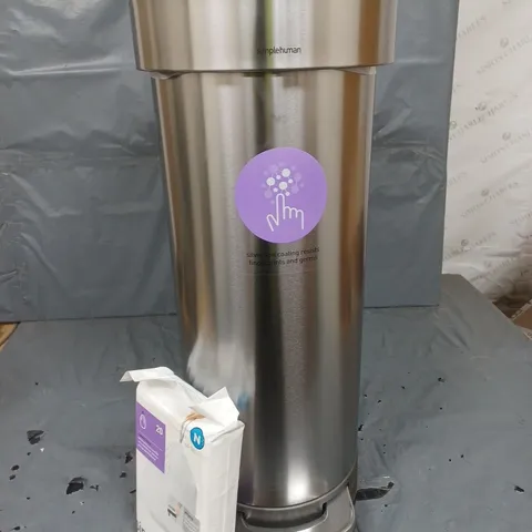 SIMPLEHUMAN CW2044 45L SLIM KITCHEN PEDAL BIN