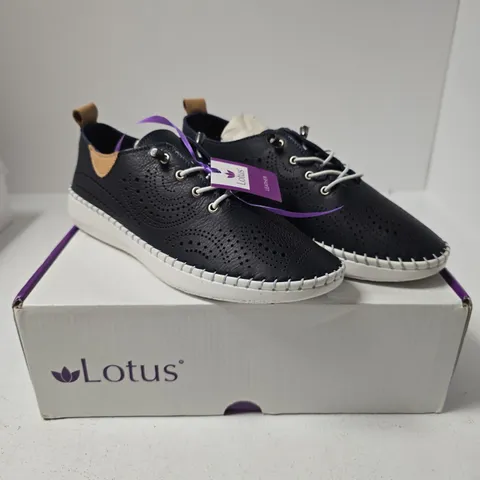LOTUS TASIA JLS484 NAVY LEATHER SHOES – UK4