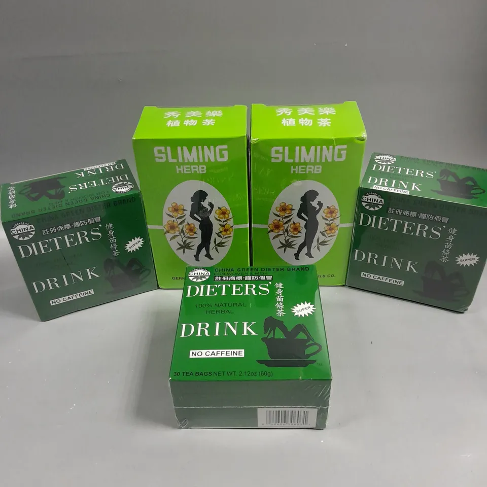 APPROXIMATELY 15 SLIMMING HERBAL TEA PRODUCTS 
