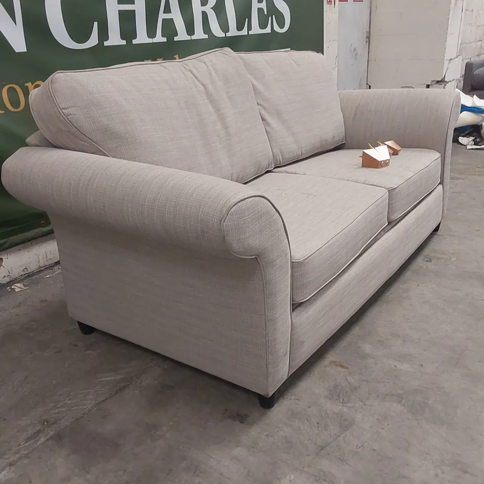 QUALITY DESIGNER 4 SEATER FABRIC UPHOLSTERED SOFA BED