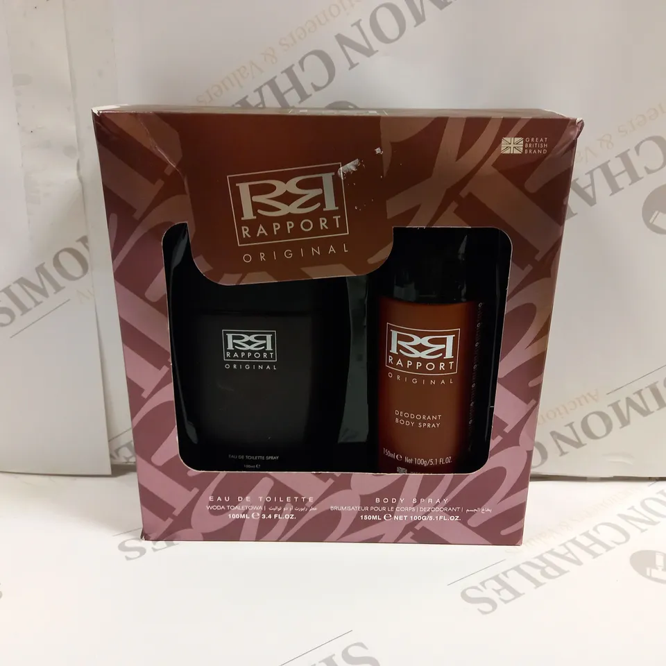BOXED RAPPORT ORIGINAL EAU DE TOILETTE SPRAY 100ML GIFT SET