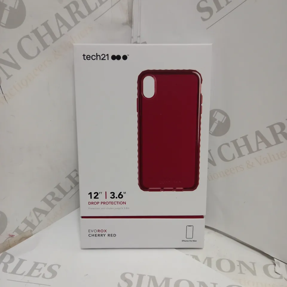 BOX OF APPROX 10 TECH21 DROP PROTECTION IPHONE XS MAX PHONE CASE. 