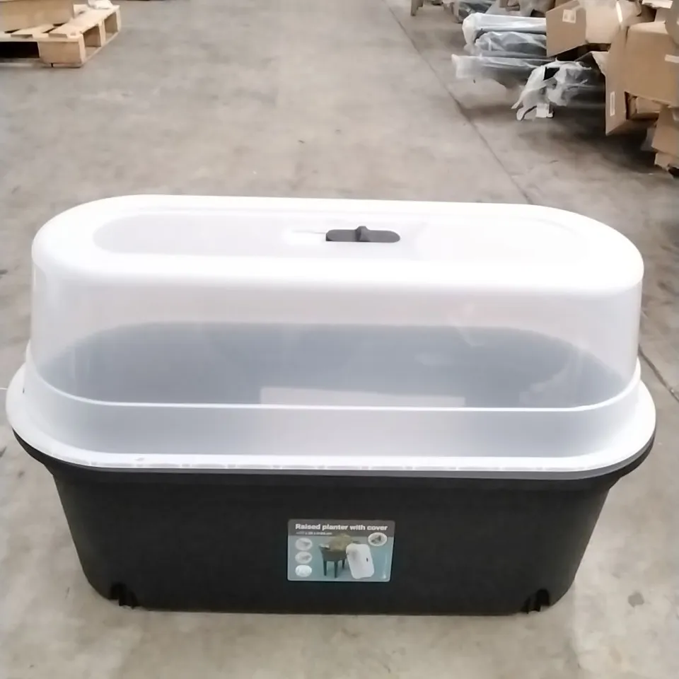 BOXED RAISED PLANTER WITH COVER 