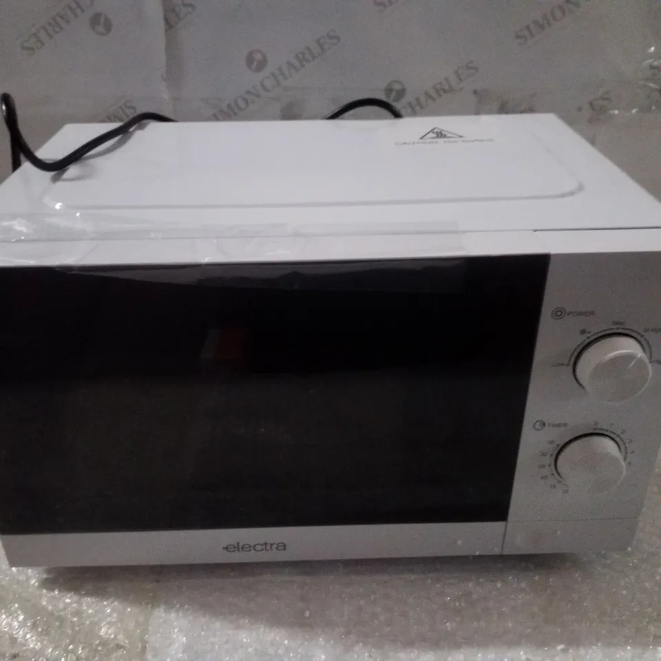 BOXED ELECTRA MWST20LW MICROWAVE OVEN - WHITE