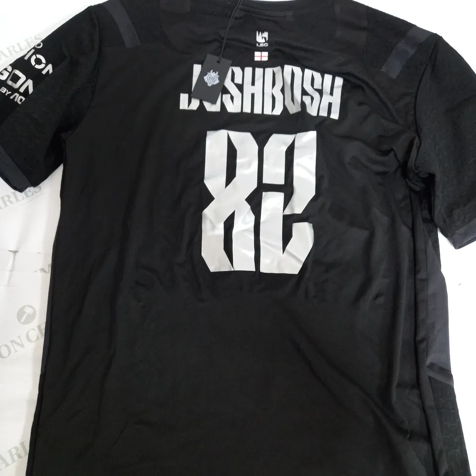 G2 ESPORTS PRO KIT 2024 JERSEY IN BLACK - 'JOSHBUSH 82' - XL