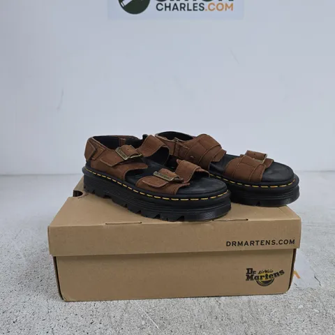 DR MARTENS ZEBZAG SANDAL SEPIA BROWN UK 6 BOXED
