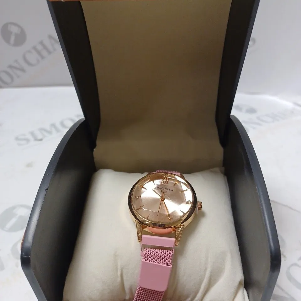 LADIES LA BANUS WATCH – CHAIN LINK METAL STRAP – MAGNETIC CLASP