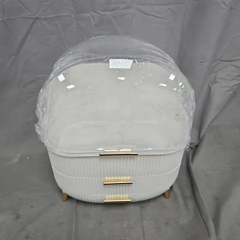 BOXED SHEONLY COSMETIC ORGANISER IN WHITE