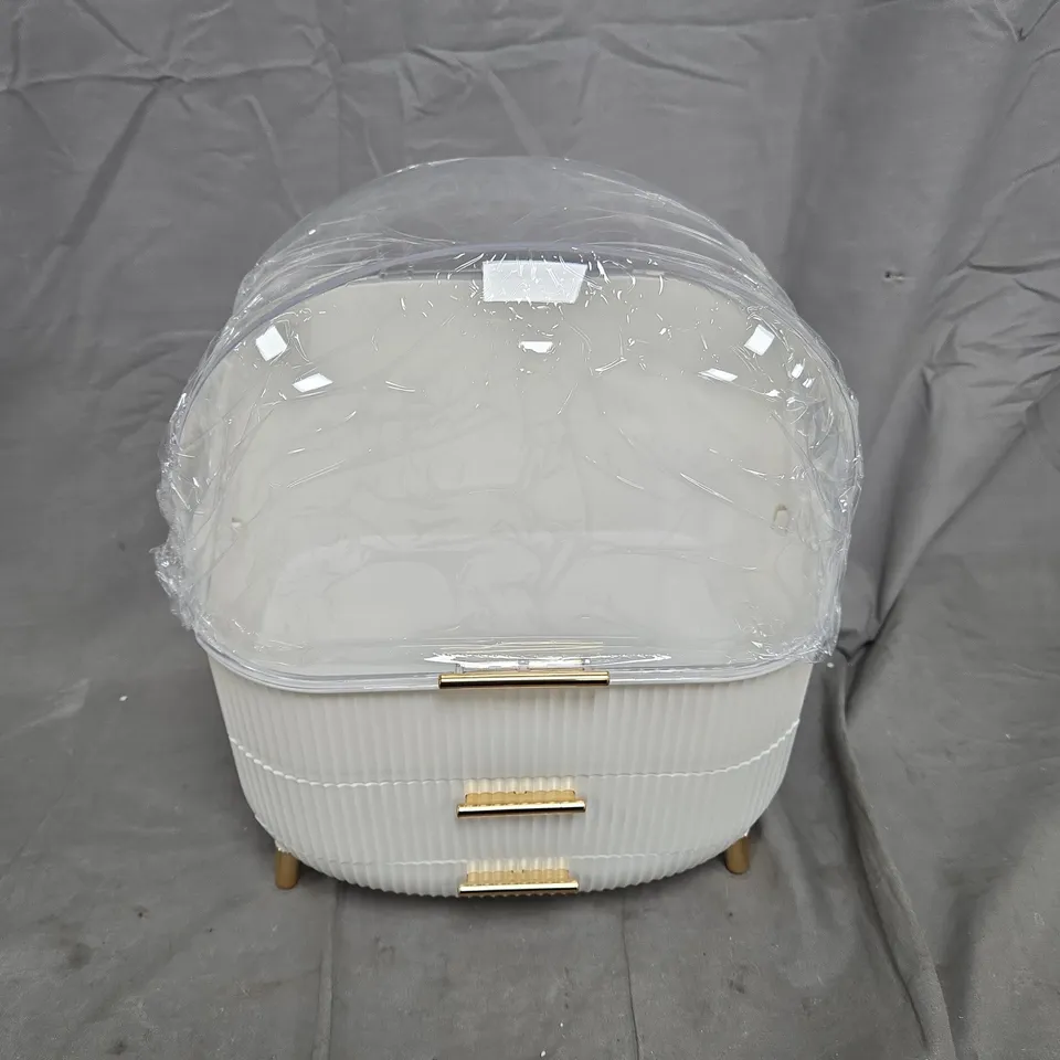 BOXED SHEONLY COSMETIC ORGANISER IN WHITE