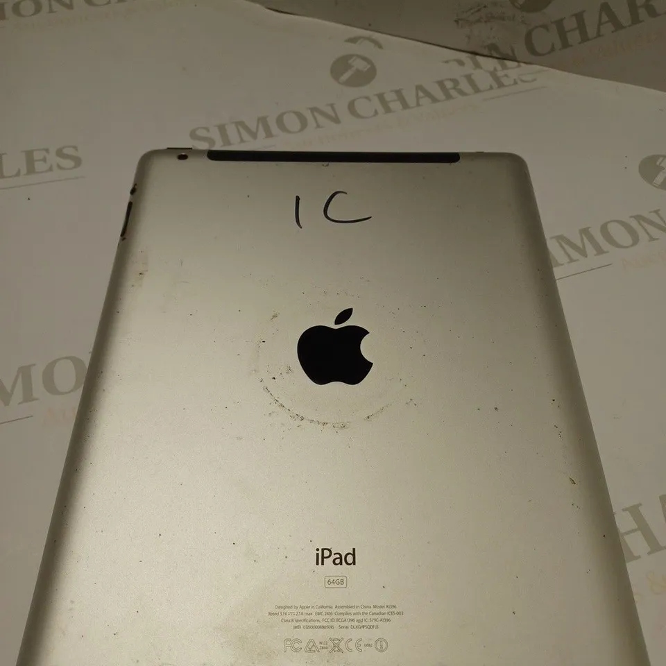 APPLE IPAD 64GB MODEL A1396