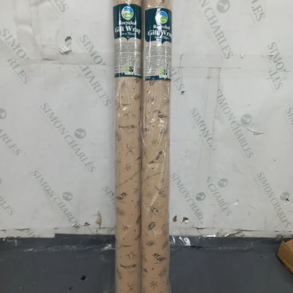 BOXED 2 X RECYCLED GIFT WRAP 