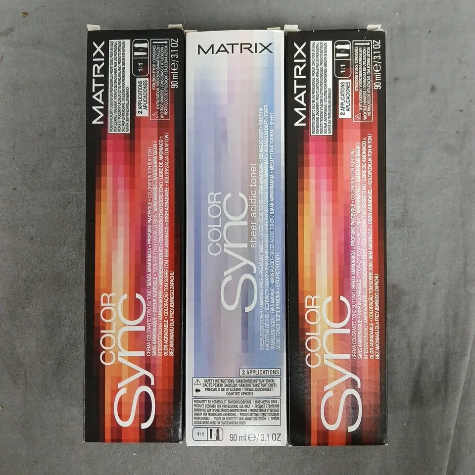 BOX OF APPROXIMATELY 20 ASSORTED MATRIX SO COLOUR SYNC PRODUCTS