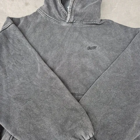 PULL & BEAR STWD HOODIE IN GREY SIZE MEDIUM