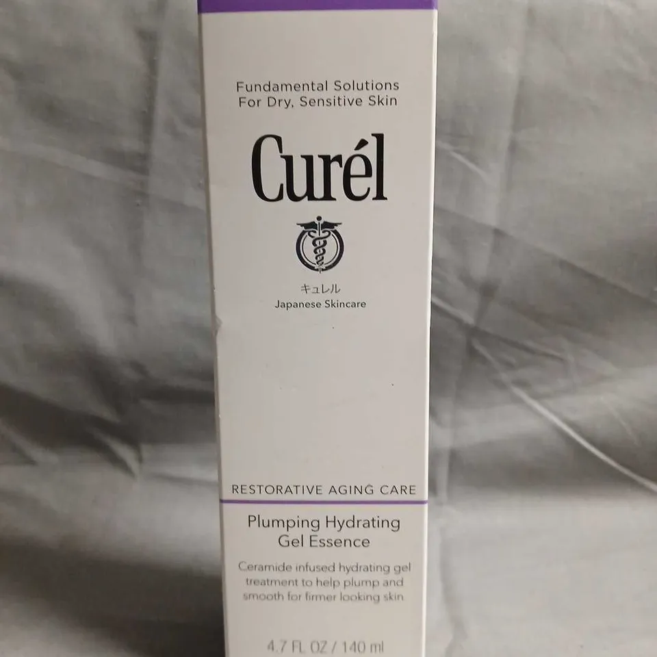 CURÉL RESTORATIVE AGING CARE PLUMPING HYDRATING GEL ESSENCE – 140 ML (4.7 FL OZ), BOXED
