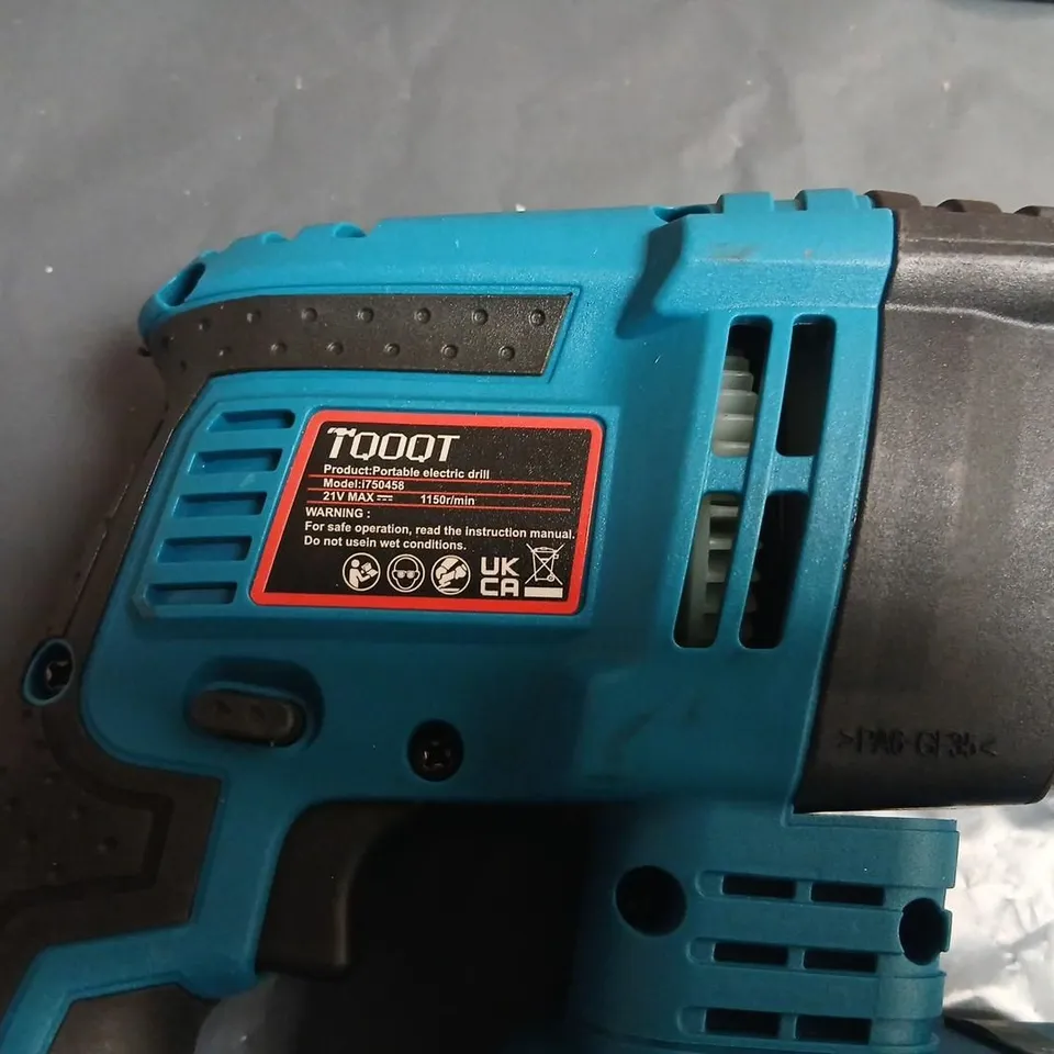 TQOQT HAMMER DRILL – PORTABLE CORDLESS DRILL, BLUE