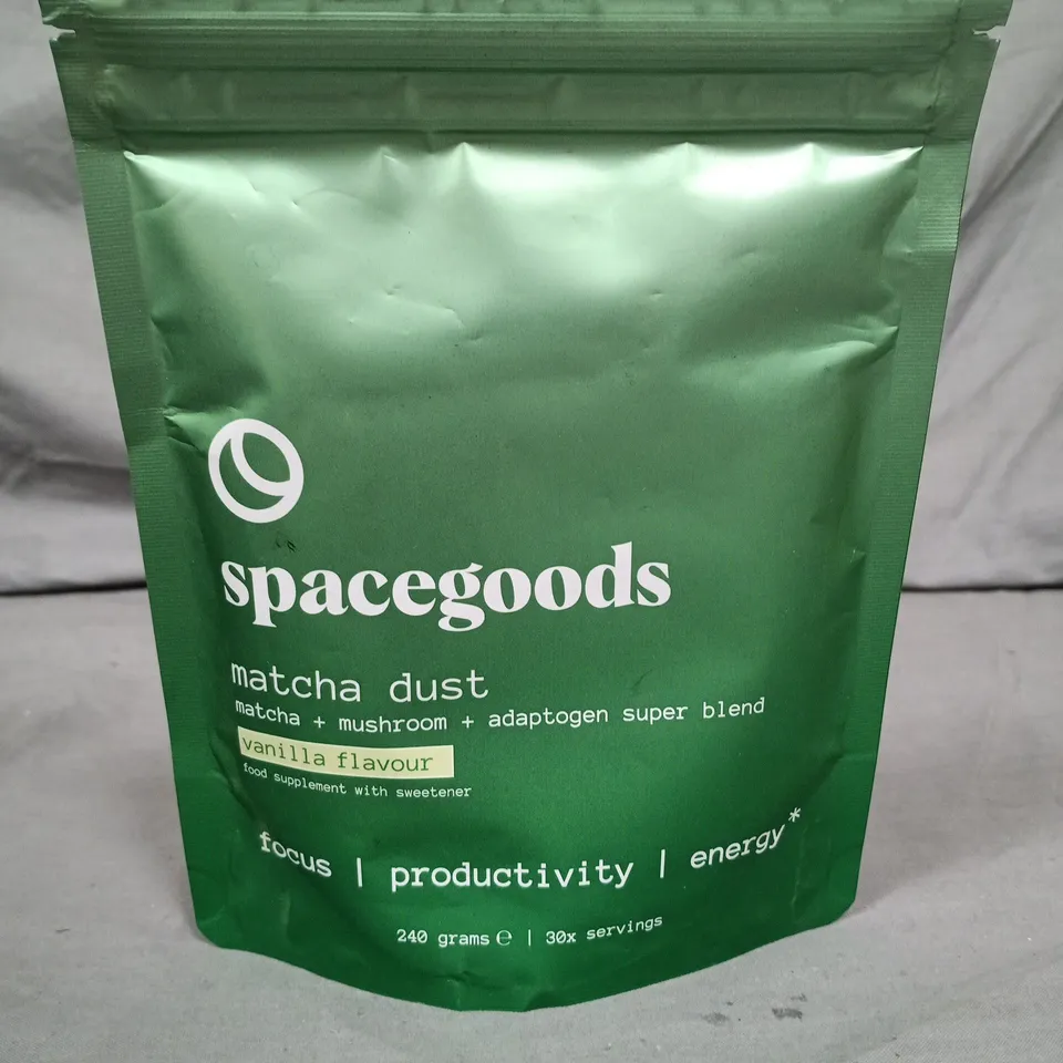 SPACEGOODS MATCHA DUST - VANILLA 240G