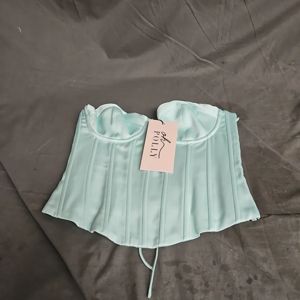 OH POLLY STRAPLESS CORSET TOP IN MINT SIZE 6+