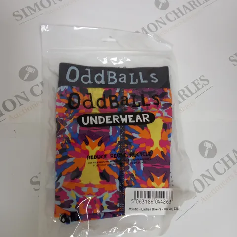 ODDBALLS LADIES BOXERS SIZE 20