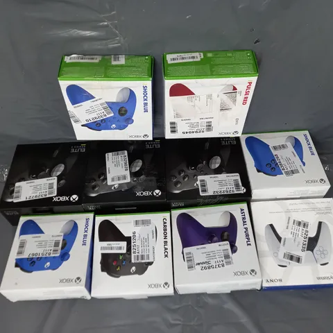 10 ASSORTED GAMING CONTROLLERS TO INCLUDE PLAYSTATION AND XBOX