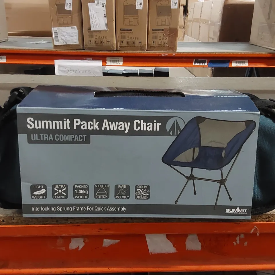 SUMMIT PACK AWAY ULTRA COMPACT CAMPING CHAIR 