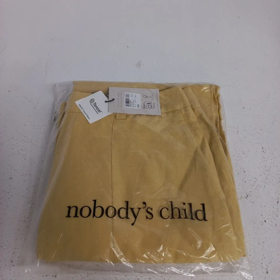 NOBODY'S CHILD YELLOW RELAXED TROUSERS – UK 10