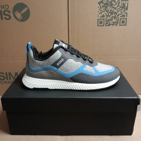 HUGO BOSS OPEN BLUE TITANIUM RUNNER TRAINERS – UK 7 (EU 41)