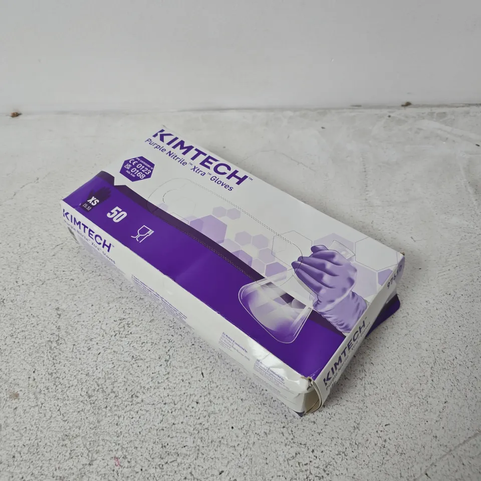 KIMTECH PURPLE NITRILE XTRA GLOVES XS (5.5) – BOX OF 50