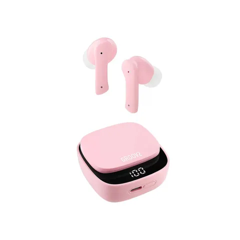 GROOVZ TRUE WIRELESS EAR BUDS WITH MAGNETIC DIGITAL CHARGING CASE