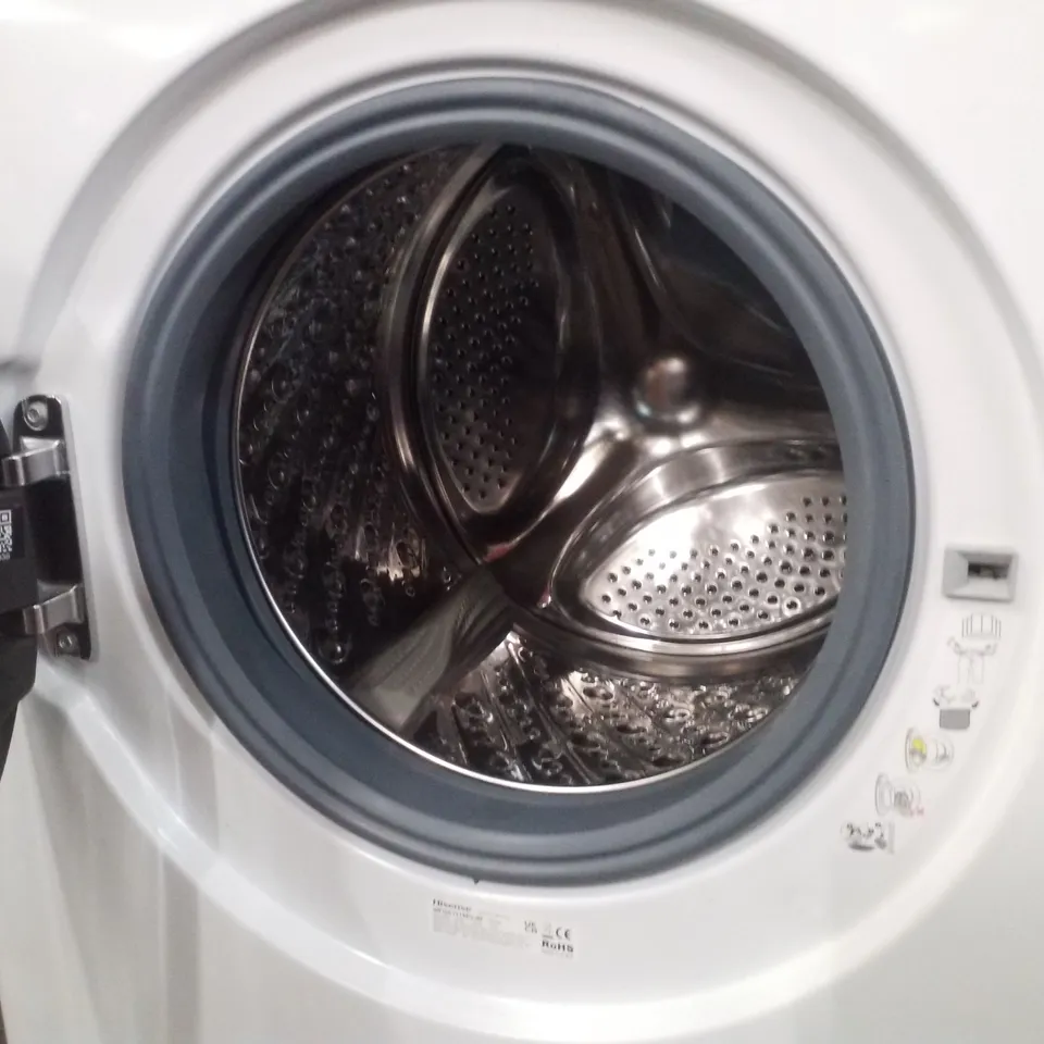 HISENSE WFQA1214EVJM FREESTANDING 12 KG FRONT LOAD WASHING DURABLE INVERTER MACHINE STEAM WASH QUICK WASH 15 WASHING PROGRAMS 1400 RPM WHITE ENERGY RATING A