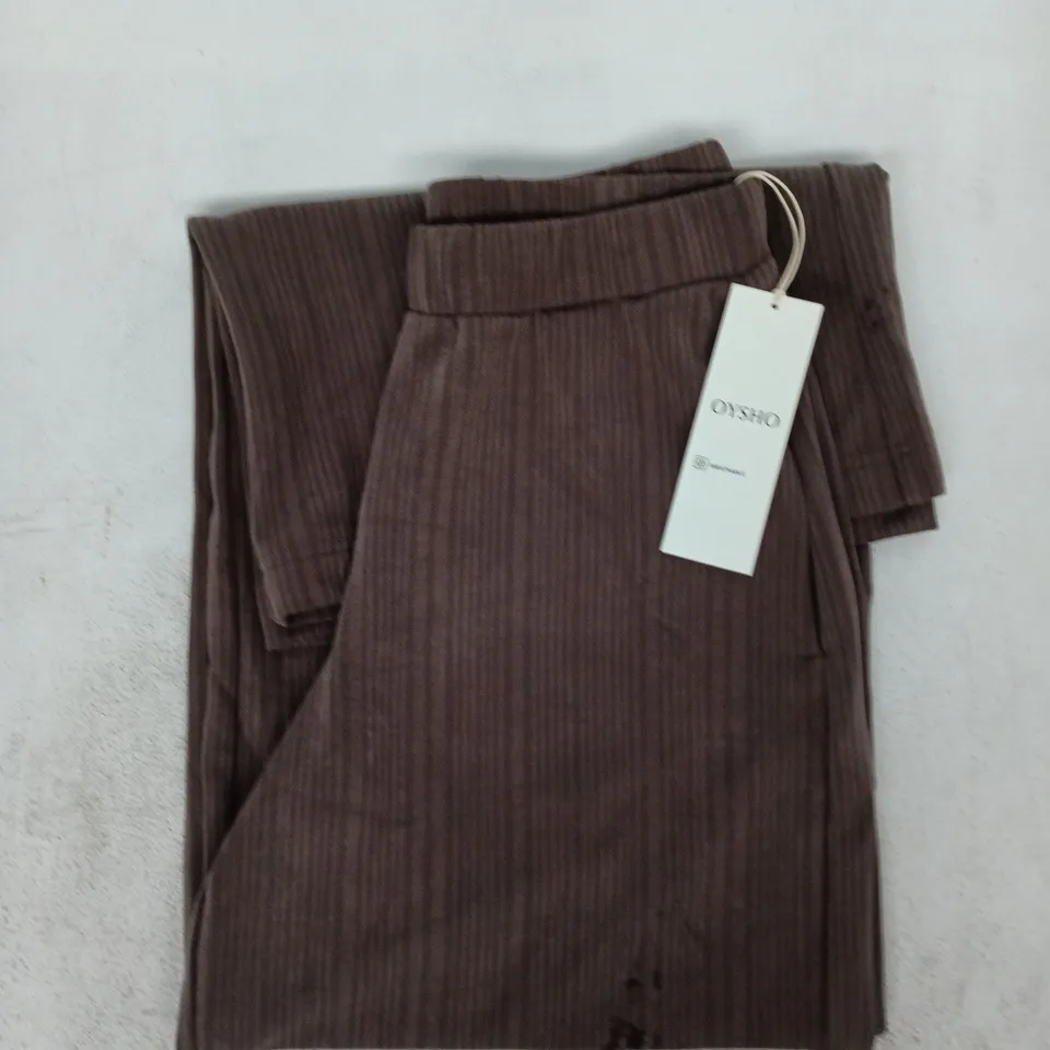 OYSHO PANTS IN BROWN SIZE XS